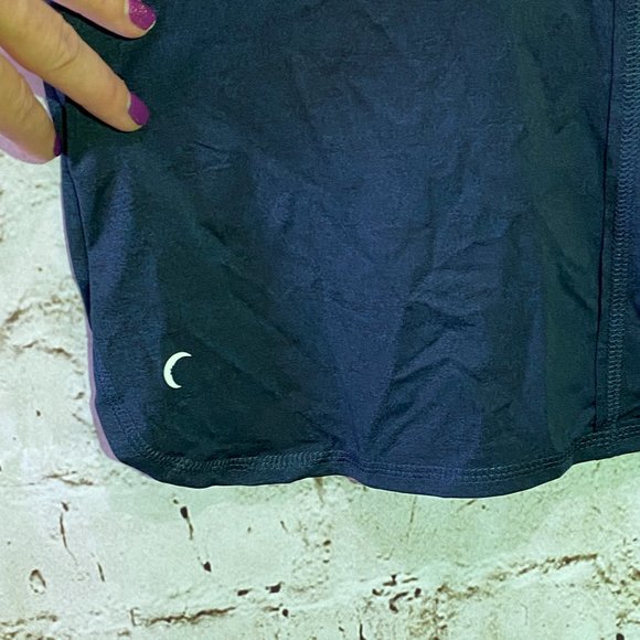 NWT ZYIA Activewear Heathered Navy Fierce Muscle Tank Size Small - Picture 5 of 8